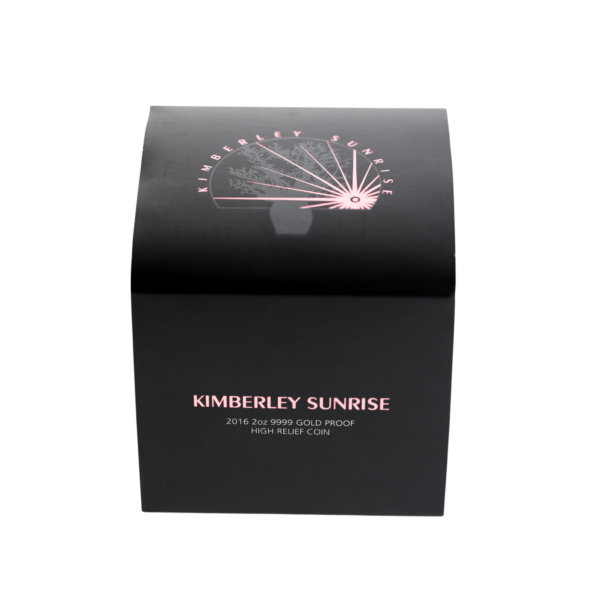 2016 Australian 2oz Gold Kimberley Sunrise Proof High Relief Coin in Presentation Box Kimberley sunrise