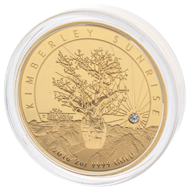 2016 Australian 2oz Gold Kimberley Sunrise Proof High Relief Coin in Presentation Box Kimberley sunrise