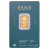 5g PAMP Arabian Falcon Pure Gold Bar with Pendant Frame 5g PAMP Arabian Falcon