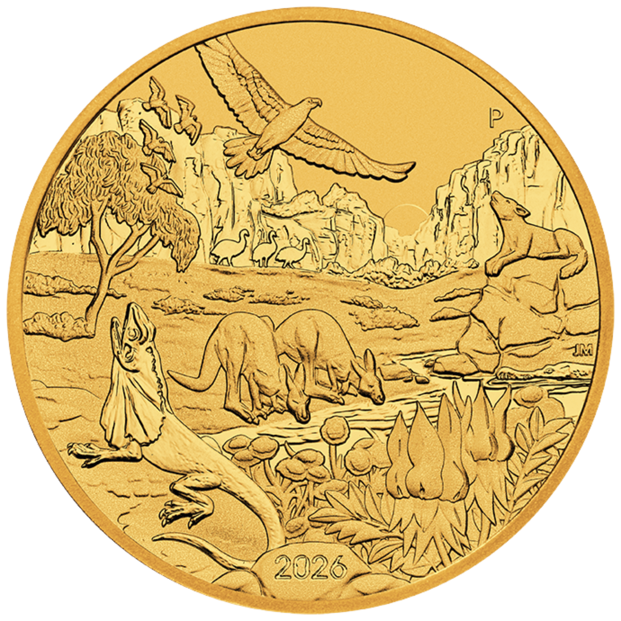 2026 1oz Perth Mint Gold Wonders of Australia The Outback Coin