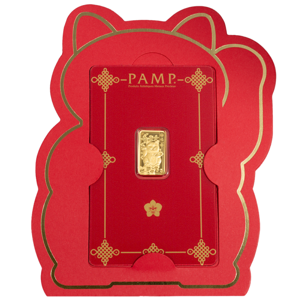 good-luck-cat-_back-cartoncino 2.5g PAMP Lucky Cat Gold Minted Bar
