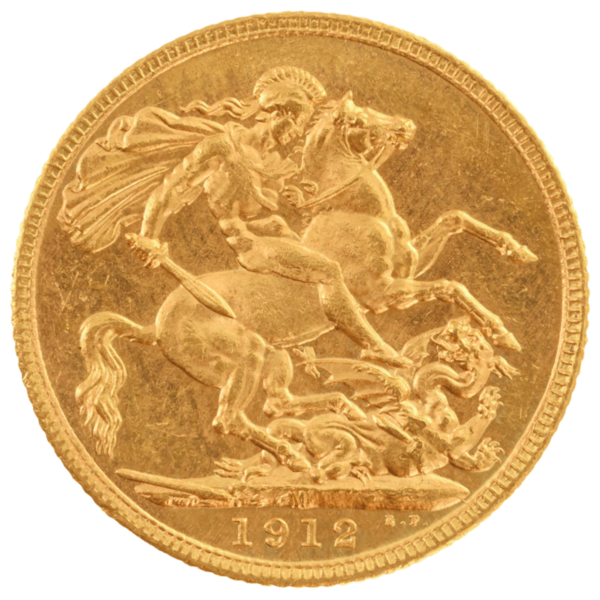 1912M King George V Gold Sovereign Uncirculated 1912M King George V Gold Sovereign Uncirculated