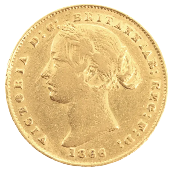 101898 - Obverse 1866 Sydney Mint Sovereign Very Fine 1866 Sydney Mint Sovereign Very Fine