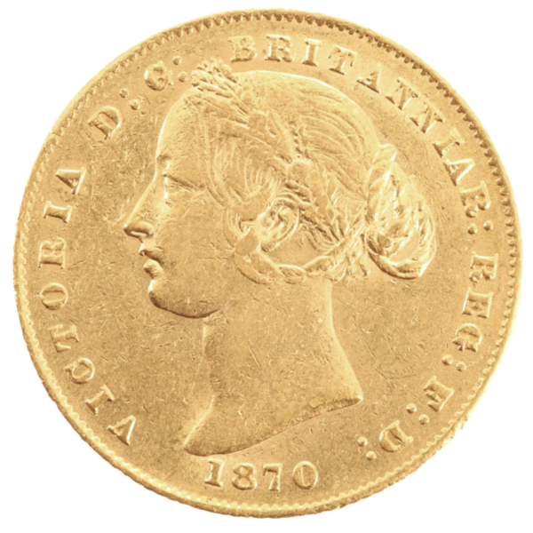 1870 Sydney Mint Sovereign About Very Fine 1870 Sydney Mint Sovereign