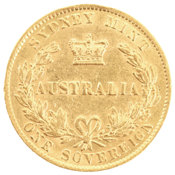 1870 Sydney Mint Sovereign About Very Fine 1870 Sydney Mint Sovereign