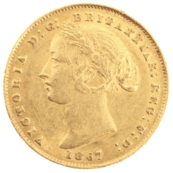 1867 Sydney Mint Sovereign Good Fine 1867 Sydney Mint Sovereign Good Fine