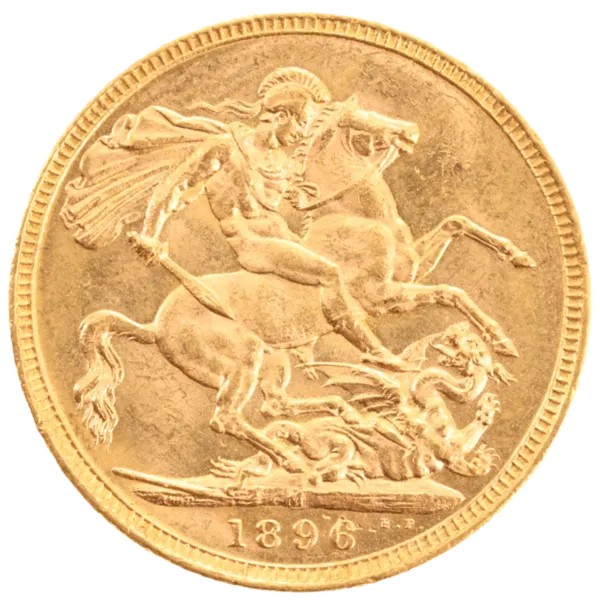 101905 - Reverse 1896M Queen Victoria Veil Sovereign Uncirculated 1896M Queen Victoria Veil Sovereign Uncirculated