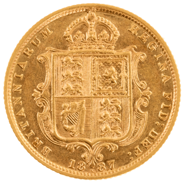 1887 Melbourne Jubilee Head Half Sovereign Good Very Fine 1887 Melbourne Jubilee Head Half Sovereign Good Very Fine