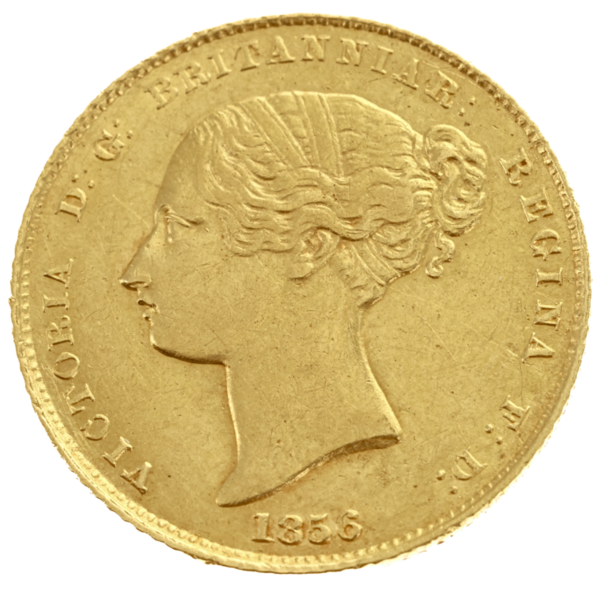 1856 Sydney Mint Half Sovereign Good Very Fine Rare 1856 Sydney Mint Half Sovereign Good Very Fine Rare