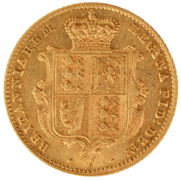 1871 Sydney Young Head Half Sovereign About Extra Fine 1871 Sydney Young Head Half Sovereign About Extra Fine
