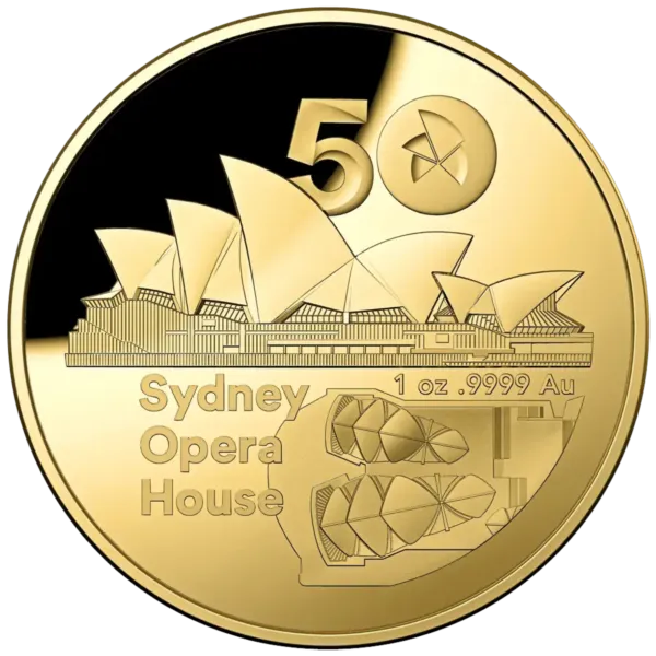 2023 1oz Gold Proof Royal Australian Mint 50th Anniversary of the Sydney Opera House Coin 2023 1oz Gold Proof Royal Australian Mint 50th Anniversary of the Sydney Opera House Coin
