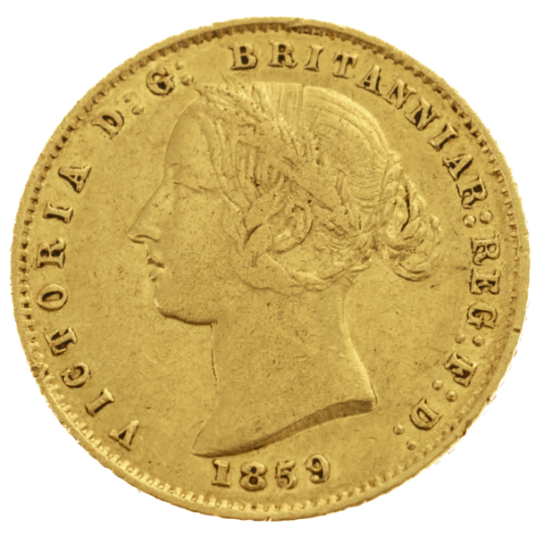 1859 Sydney Mint Half Sovereign Very Fine 1859 Sydney Mint Half Sovereign Very Fine