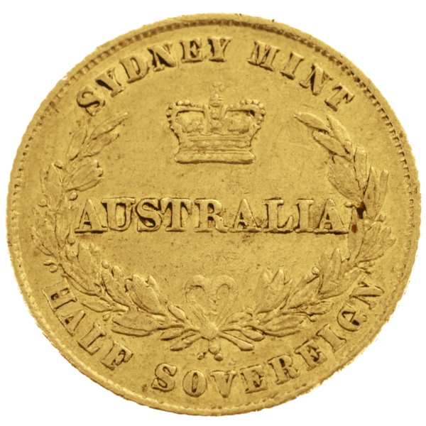 1859 Sydney Mint Half Sovereign Very Fine 1859 Sydney Mint Half Sovereign Very Fine