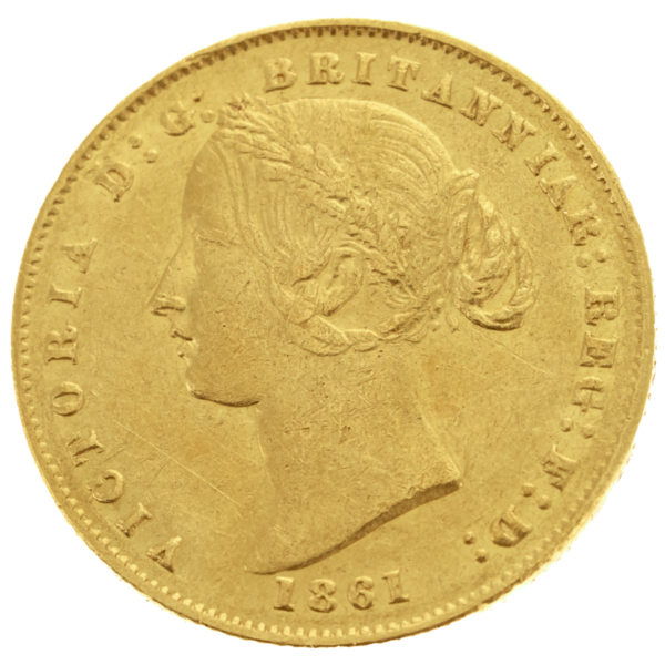 1861 Sydney Mint Sovereign Good Very Fine 1861 Sydney Mint Sovereign Good Very Fine