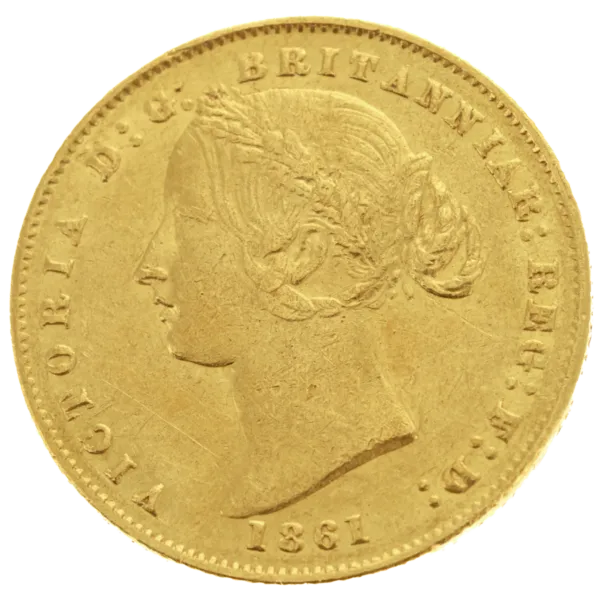 1861 Sydney Mint Sovereign Good Very Fine 1861 Sydney Mint Sovereign Good Very Fine