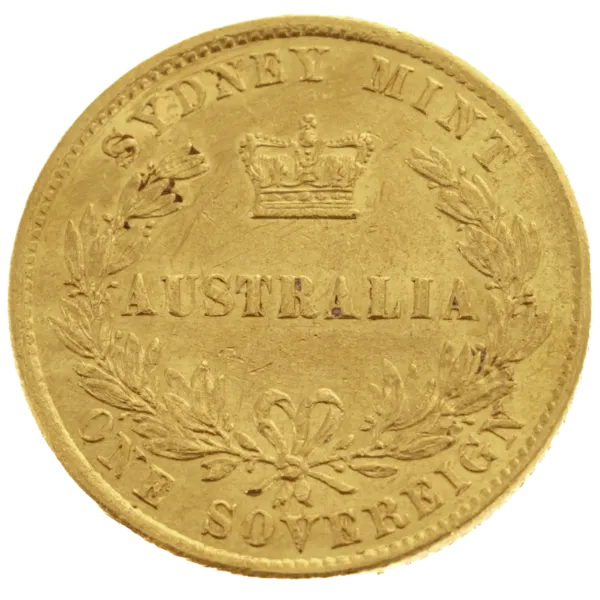 1861 Sydney Mint Sovereign Good Very Fine 1861 Sydney Mint Sovereign Good Very Fine