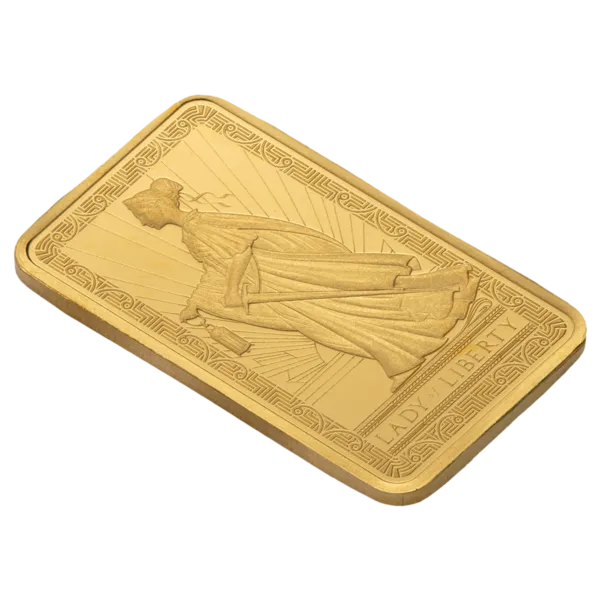 2.5g PAMP Lady of Liberty Gold Minted Bar 2.5g PAMP Lady of Liberty Gold Minted Bar