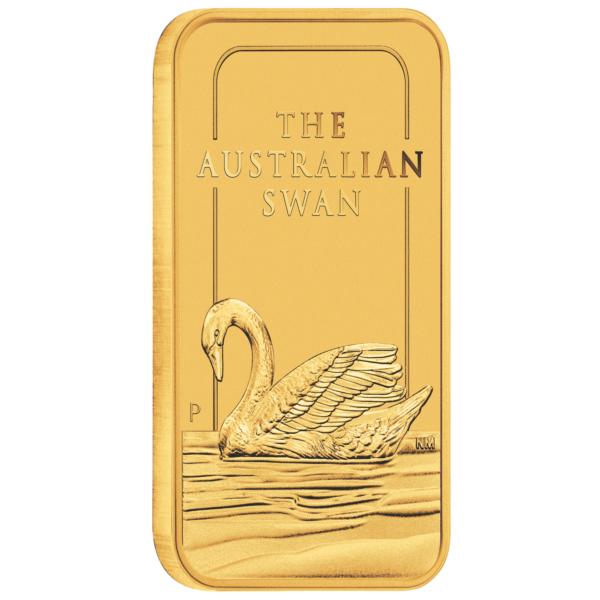 1oz Perth Mint Swan Gold Minted Bar swan