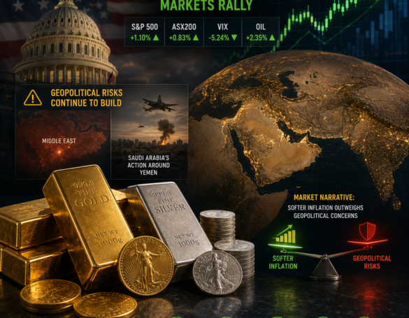 Markets Celebrate Softer Inflation as Geopolitical Risks Continue to Build Markets Celebrate Softer Inflation as Geopolitical Risks Continue to Build Blog Categories What is Bullion?