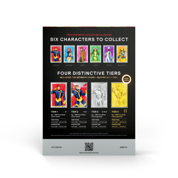 X-MEN '97 - Packaging - BOX BACK Marvel - X-Men 97' Heroes Blind Box X-Men '97