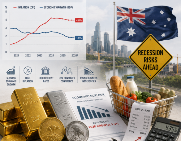 Recession Risks Grow as Inflation Continues to Outpace Australia's Economy Recession Risks Grow as Inflation Continues to Outpace Australia's Economy Blog Categories What is Bullion?