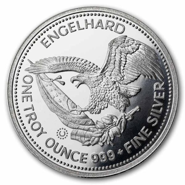 102181 - Back 2026 1oz Revived Engelhard Prospector Silver Round Engelhard