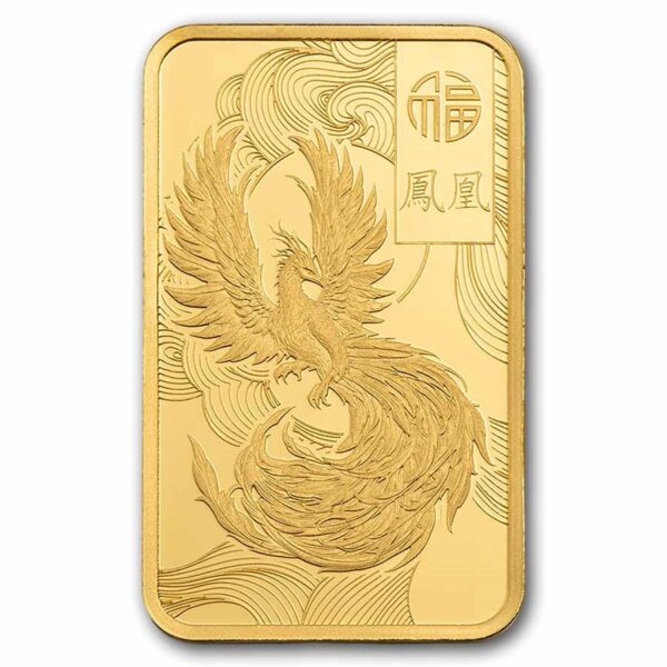 2026 5g Pamp Gold Minted Bar Good Luck: Phoenix PAMP