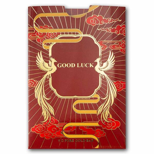 2026 5g Pamp Gold Minted Bar Good Luck: Phoenix PAMP