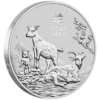 Silver Goat - Edge 2027 1/2oz Perth Mint Silver Lunar Goat Coin Series 3 2027 1/2oz Perth Mint Silver Lunar Goat Coin Series 3