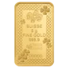 102201 - Back 5g PAMP Lucky Clover Gold Minted Bar Four leaf cover
