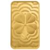 102201 - Front 5g PAMP Lucky Clover Gold Minted Bar Four leaf cover