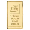 102202 - Back Bar 1g Gold Bar in TEP - Coca-Cola® Diet Coke 1g diet coke gold bar