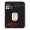 102202 - Obverse 1g Gold Bar in TEP - Coca-Cola® Diet Coke 1g diet coke gold bar
