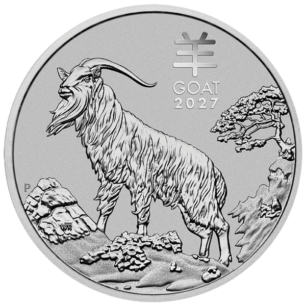 2027 Year of the Goat Platinum Coins 2027 1oz Perth Mint Platinum Lunar Goat Coin Series 3 2027 1oz Perth Mint Platinum Lunar Goat Coin Series 3