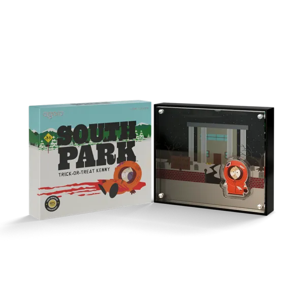 Trick or Treat Box Open Normal South Park - Trick-or-Treat Kenny 1/3 oz Silver Collectible South Park